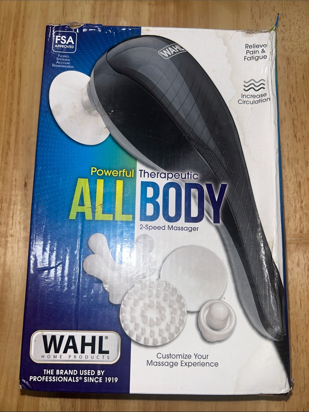 WAHL FSA Approved Powerful Therapeutic ALL BODY MASSAGER Pain Fatigue Reliever